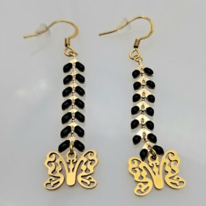 boucles Épi couleur noir et argent (copie)