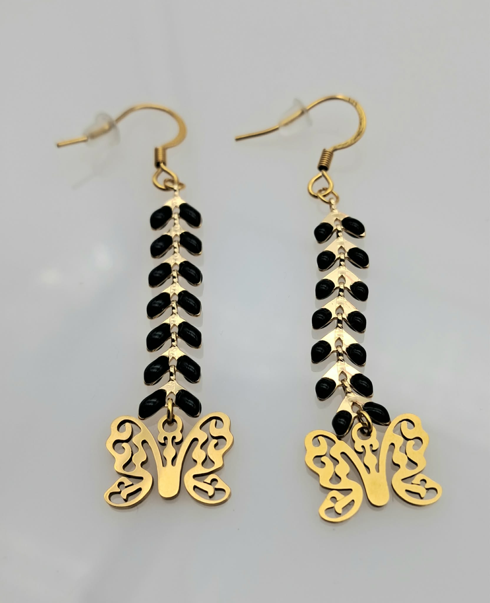 boucles Épi couleur noir et argent (copie) boucles Épi couleur noir et argent (copie)
