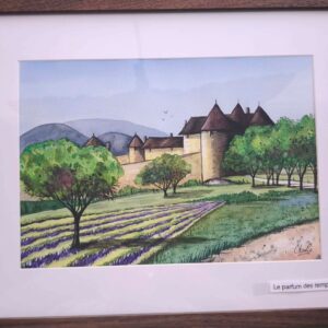 Accueil aquarelle "le parfum des remparts"