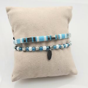 duo de bracelets violet et bleu (copie)