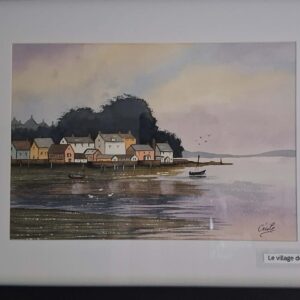 Accueil aquarelle "le village de pêcheurs"