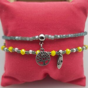 duo de bracelets vert d'eau